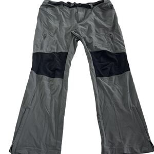 Columbia Pants Mens XL 32 Gray Omni-Shade Black Sun Protection Outdoor Hiking